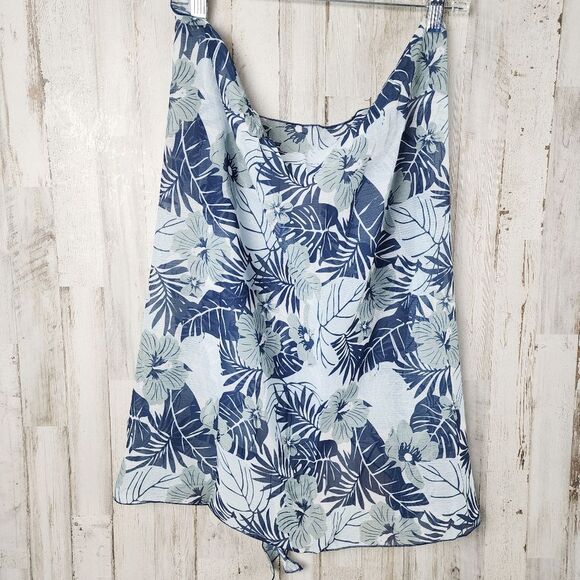 Milkfeel Floral Swimsuit Sarong Coverup Blue OSFA - Picture 5 of 8